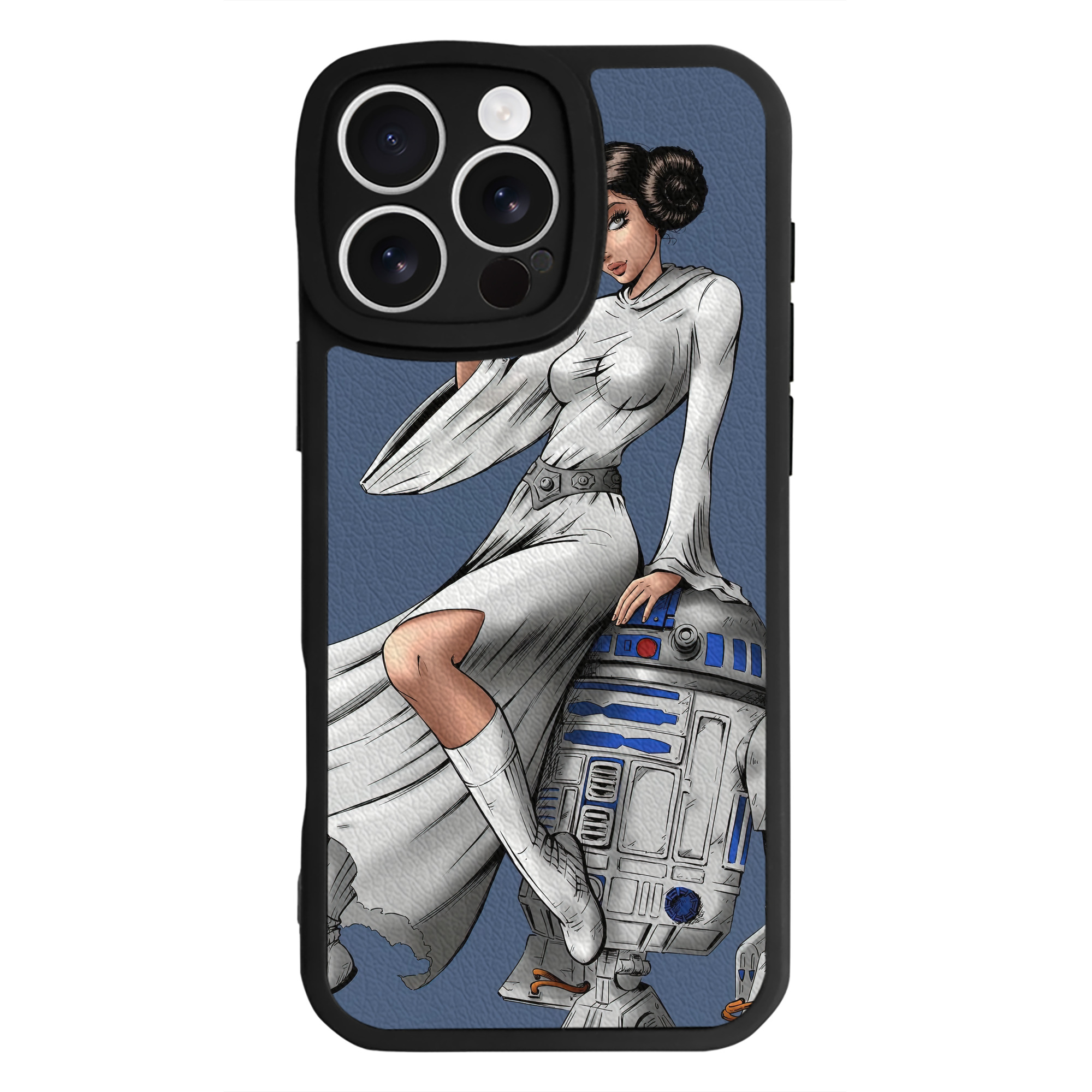 （画像用） スター・ウォーズ Star Wars 【iPhone 16シリーズ対応】シリコンスマホケース（レザー調） 材質：シリコン